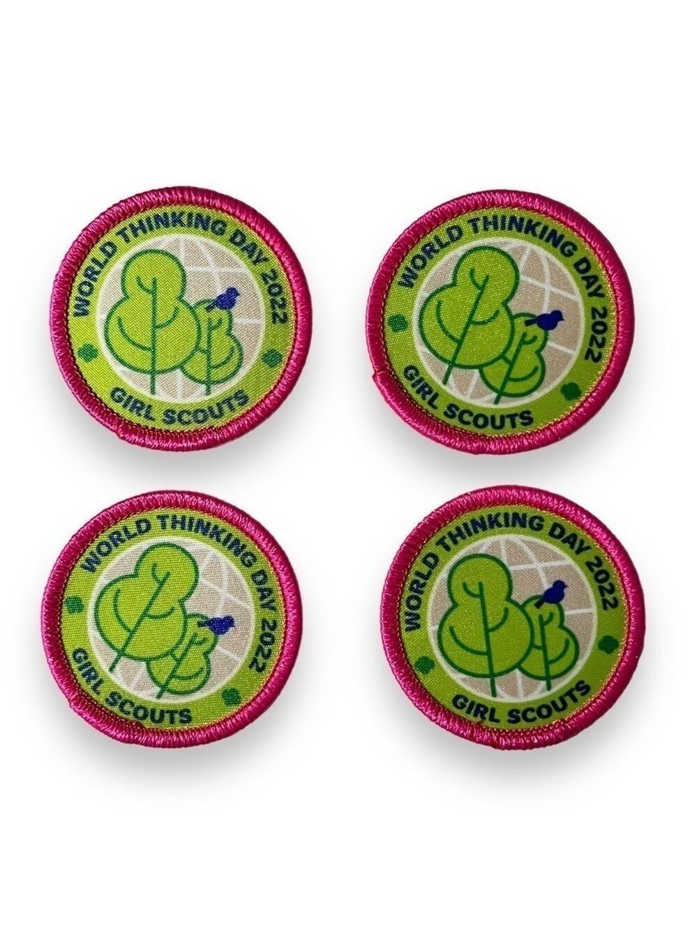 Girl Scouts World Thinking Day 2022 Patch Set of 4